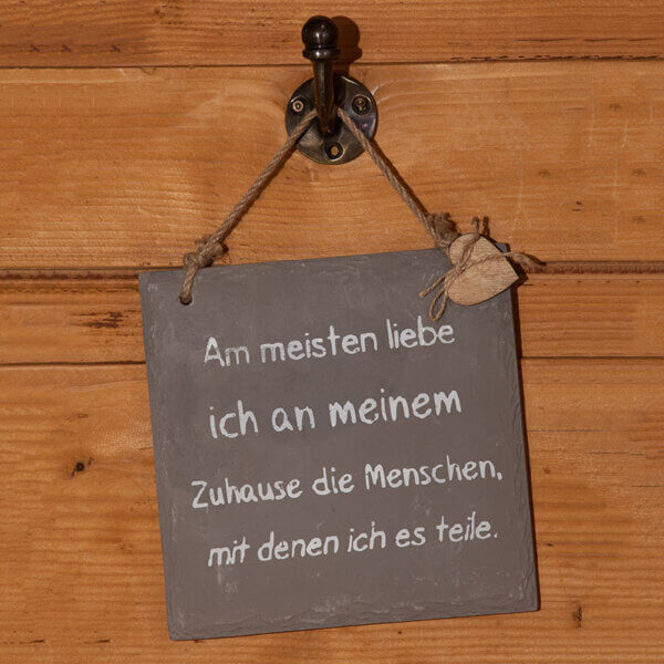 Schild - Beton grau - "Zuhause" – Bild 3
