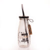 Trinkflasche mit Strohhalm