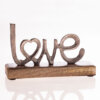 Schriftzug Love / Home - Holz Mango