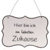 Metallschild "Zuhause" – Bild 2