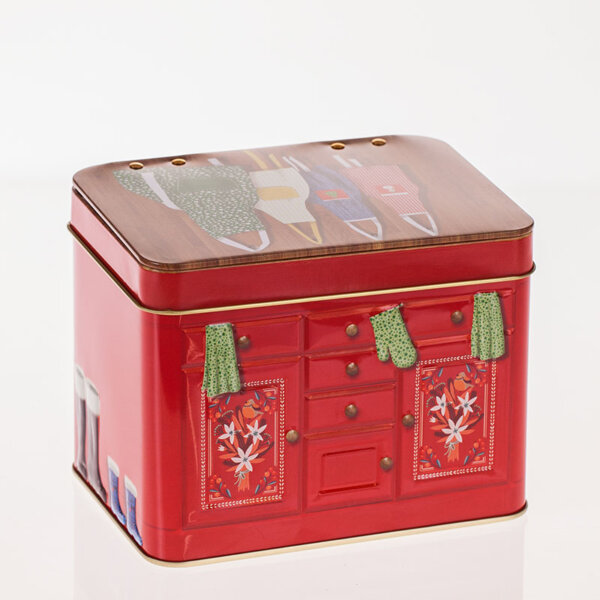 Plätzchendose, Keksdose mit Deckel zum Aufklappen - Buffet - 2 Ausführungen – Bild 3