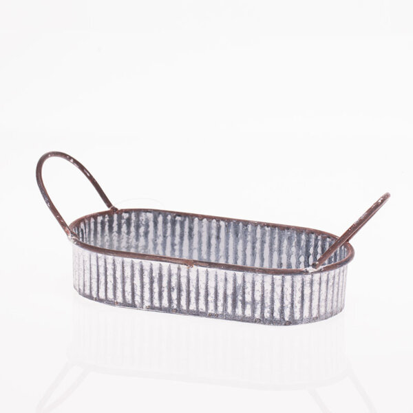 Tablett mini - oval mit Griffen - Shabby Art - in zwei Größen – Bild 2