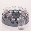 Metallring mit 10 Miniflaschen - Glasvasen – Bild 2