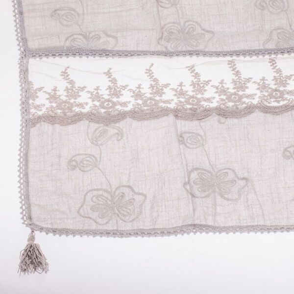 Tischläufer "Vintagelace" - taupe/beige - 40x160 cm - Art. 7662 – Bild 2